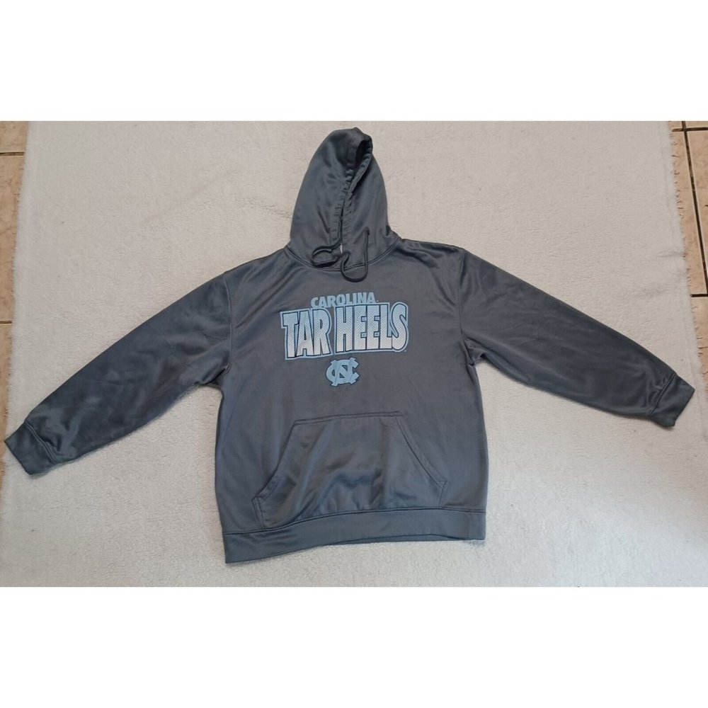 University of North Carolina Tarheels Gray Hoodie Sz L by Majestic Section 101
